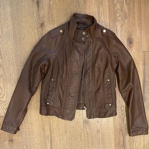 Faux leather jacket